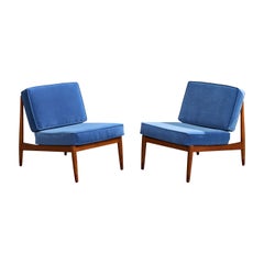 Folke Ohlsson, Sedie da salotto, Teak, Velluto, Svezia, anni '60