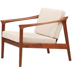 Folke Ohlsson Model 1073-C Walnut Lounge Chair for DUX