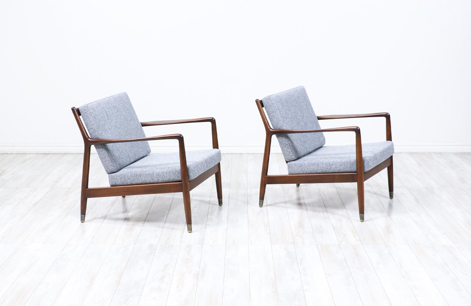 Scandinavian Modern Folke Ohlsson Model-143 Lounge Chairs for Dux