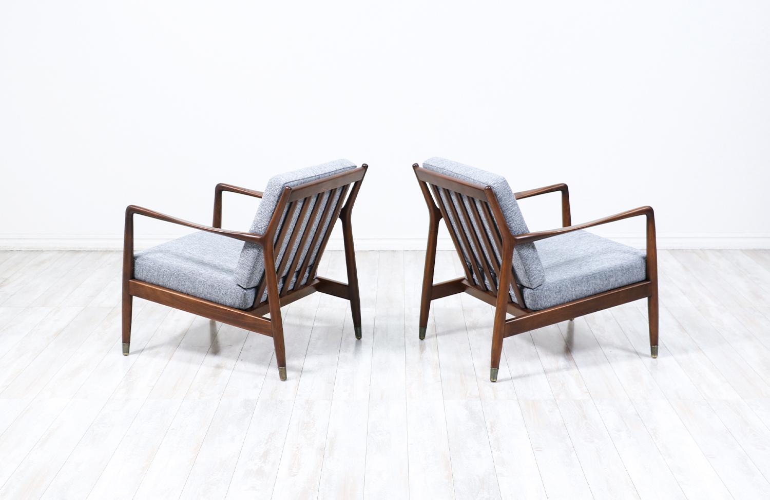 Folke Ohlsson Model-143 Lounge Chairs for Dux In Excellent Condition In Los Angeles, CA