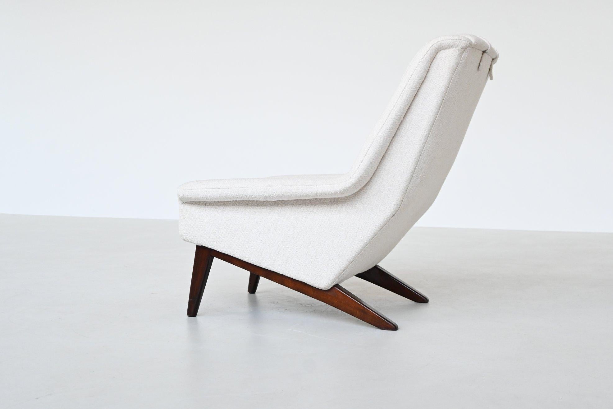 Danois Chaise longue Folke Ohlsson modèle 4410 Fritz Hansen Danemark 1960 en vente