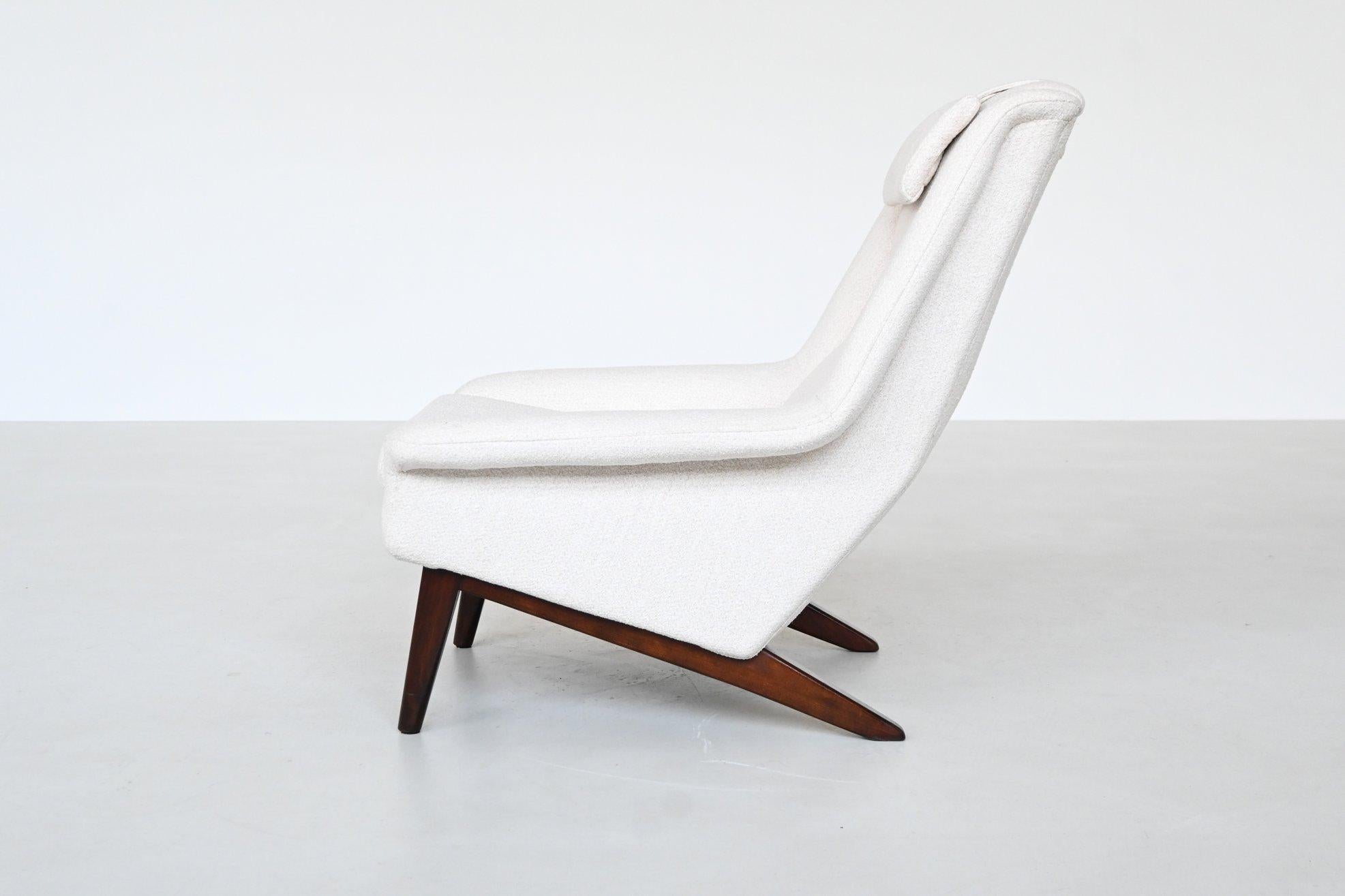 Chaise longue Folke Ohlsson modèle 4410 Fritz Hansen Danemark 1960 en vente 1