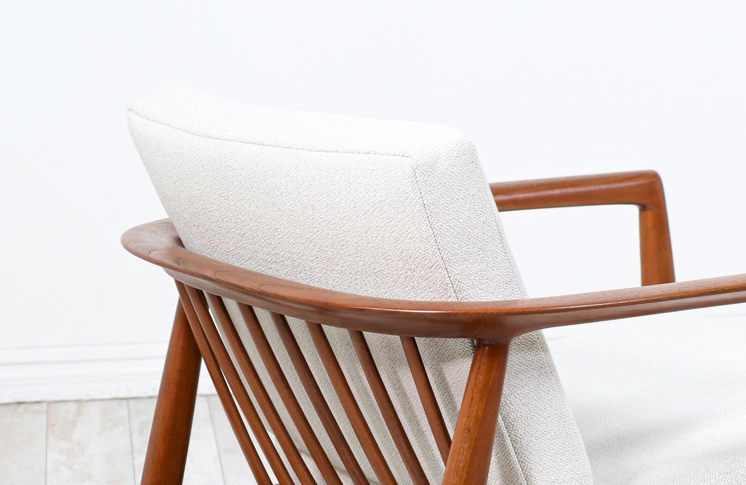 Folke Ohlsson Model 72-C Sculpted Teak Lounge Chair for Dux 2