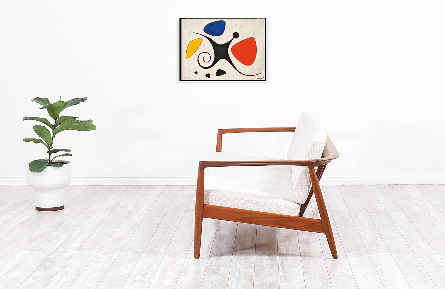 Swedish Folke Ohlsson Model 72-S Teak Sofa for DUX