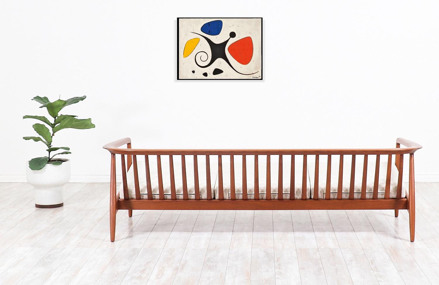 Mid-20th Century Folke Ohlsson Model 72-S Teak Sofa for DUX