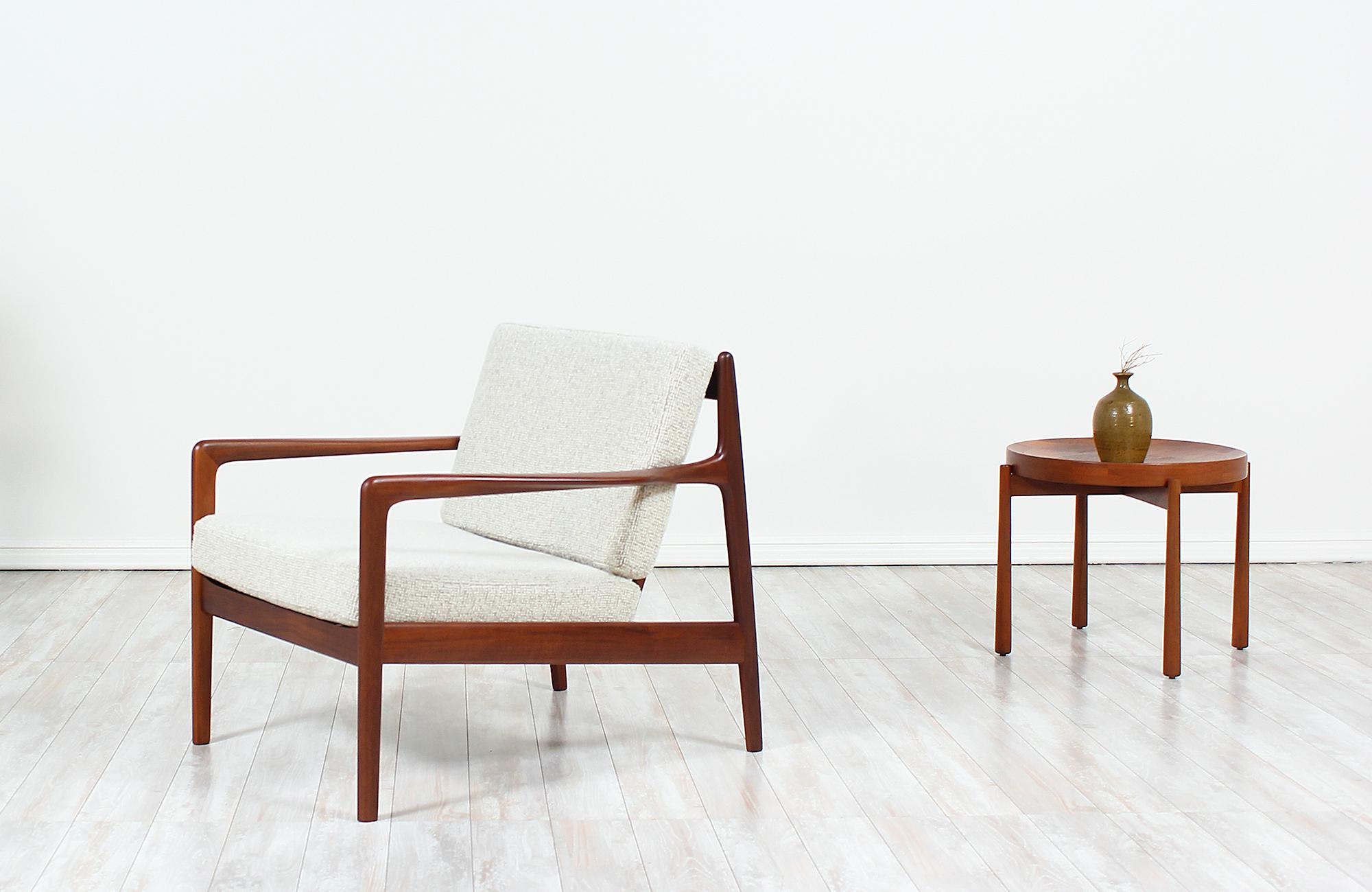 Swedish Folke Ohlsson Model 74-C Walnut Lounge Chair for DUX