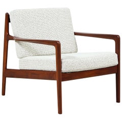 Folke Ohlsson Model 74-C Walnut Lounge Chair for DUX