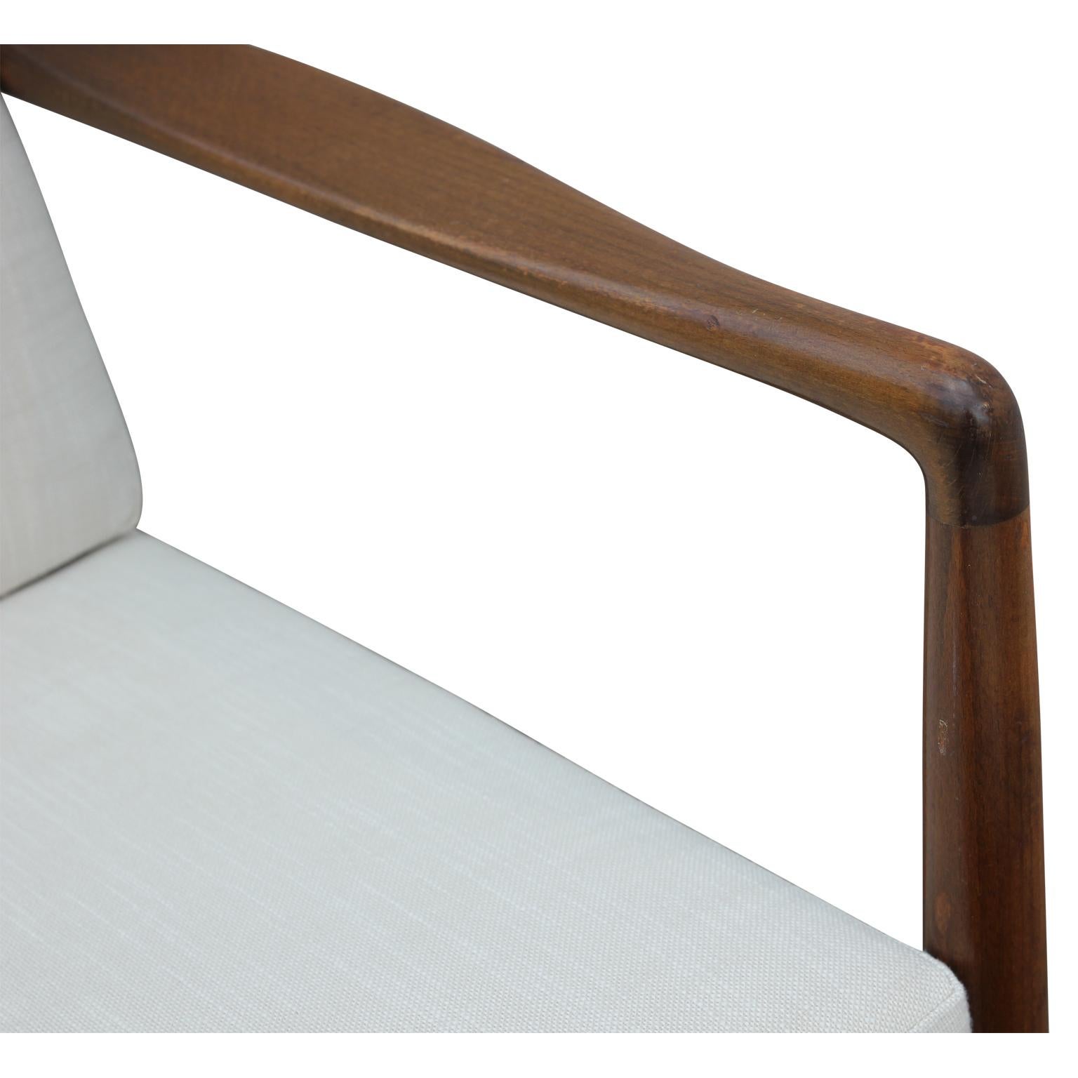 Folke Ohlsson Model 75-C Walnut Color Danish Modern Lounge Chair for DUX 1