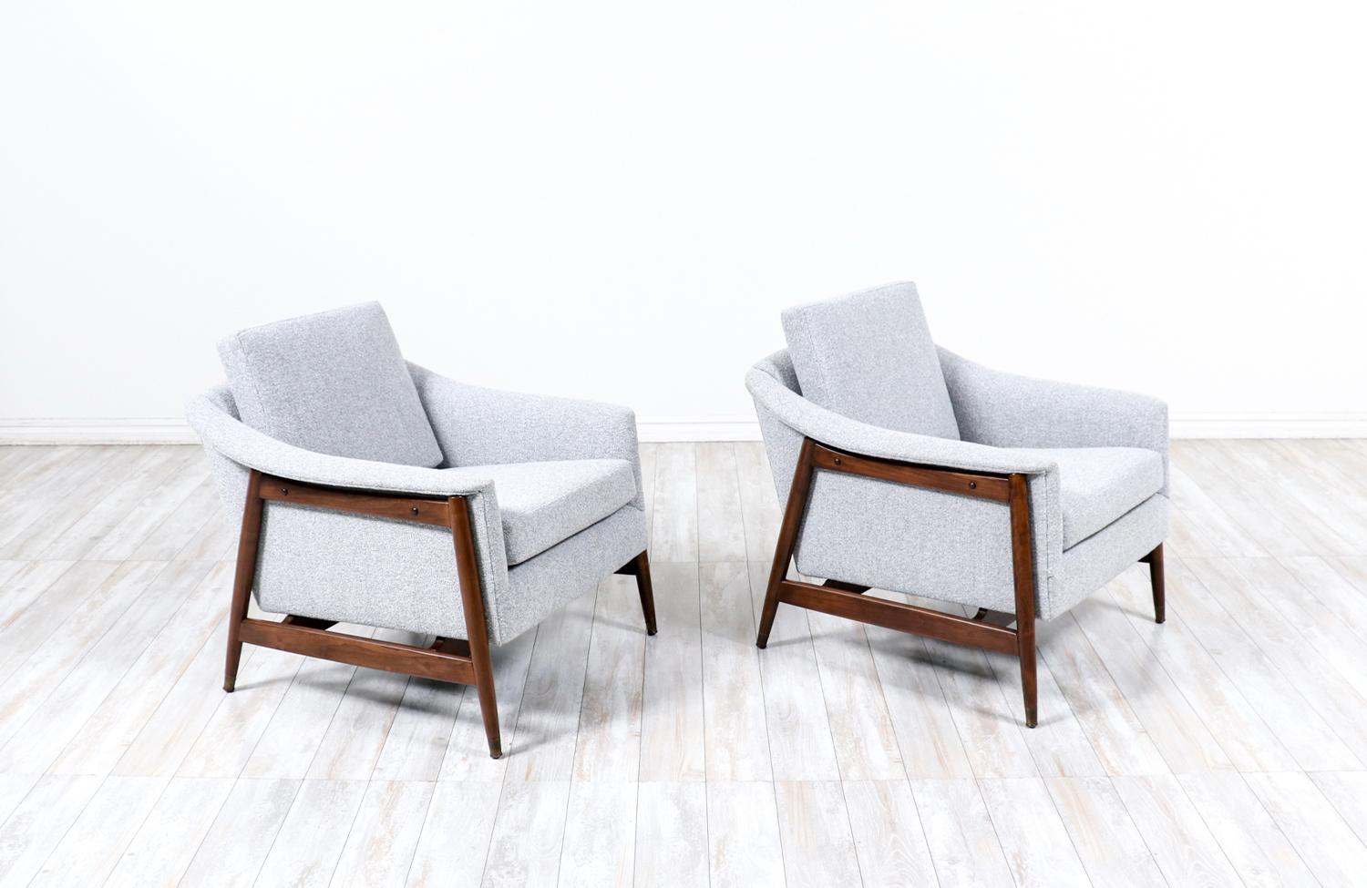Scandinavian Modern Folke Ohlsson Model 84-CL Lounge Chairs for Dux