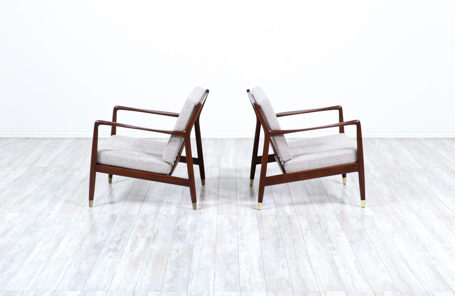 Scandinavian Modern Expertly Restored - Folke Ohlsson Model USA-143 Lounge Chairs for DUX