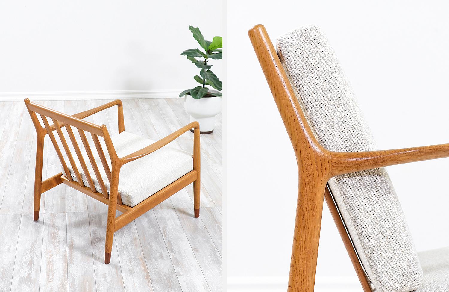 Folke Ohlsson Model USA-143 Oak Lounge Chairs for Dux 6