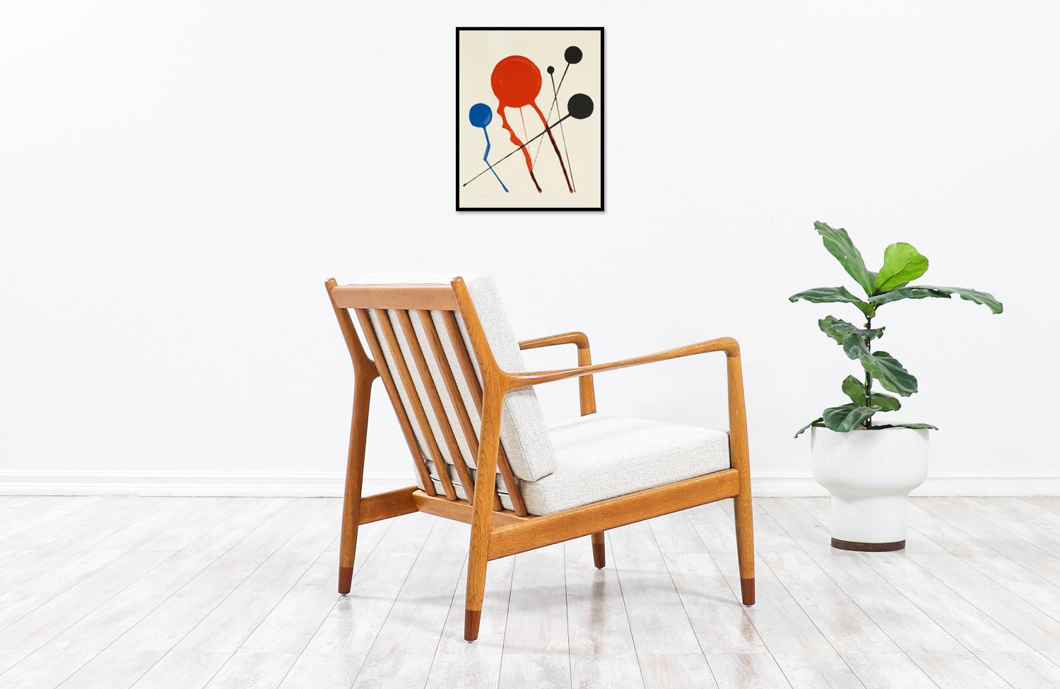 Folke Ohlsson Model USA-143 Oak Lounge Chairs for Dux In Excellent Condition In Los Angeles, CA