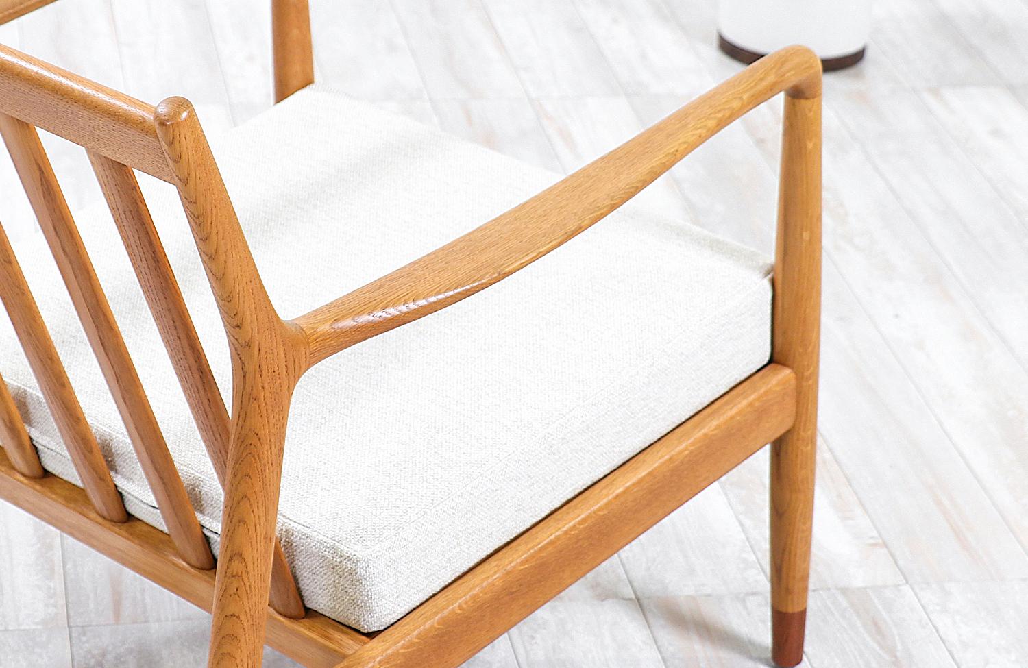 Mid-20th Century Folke Ohlsson Model USA-143 Oak Lounge Chairs for Dux
