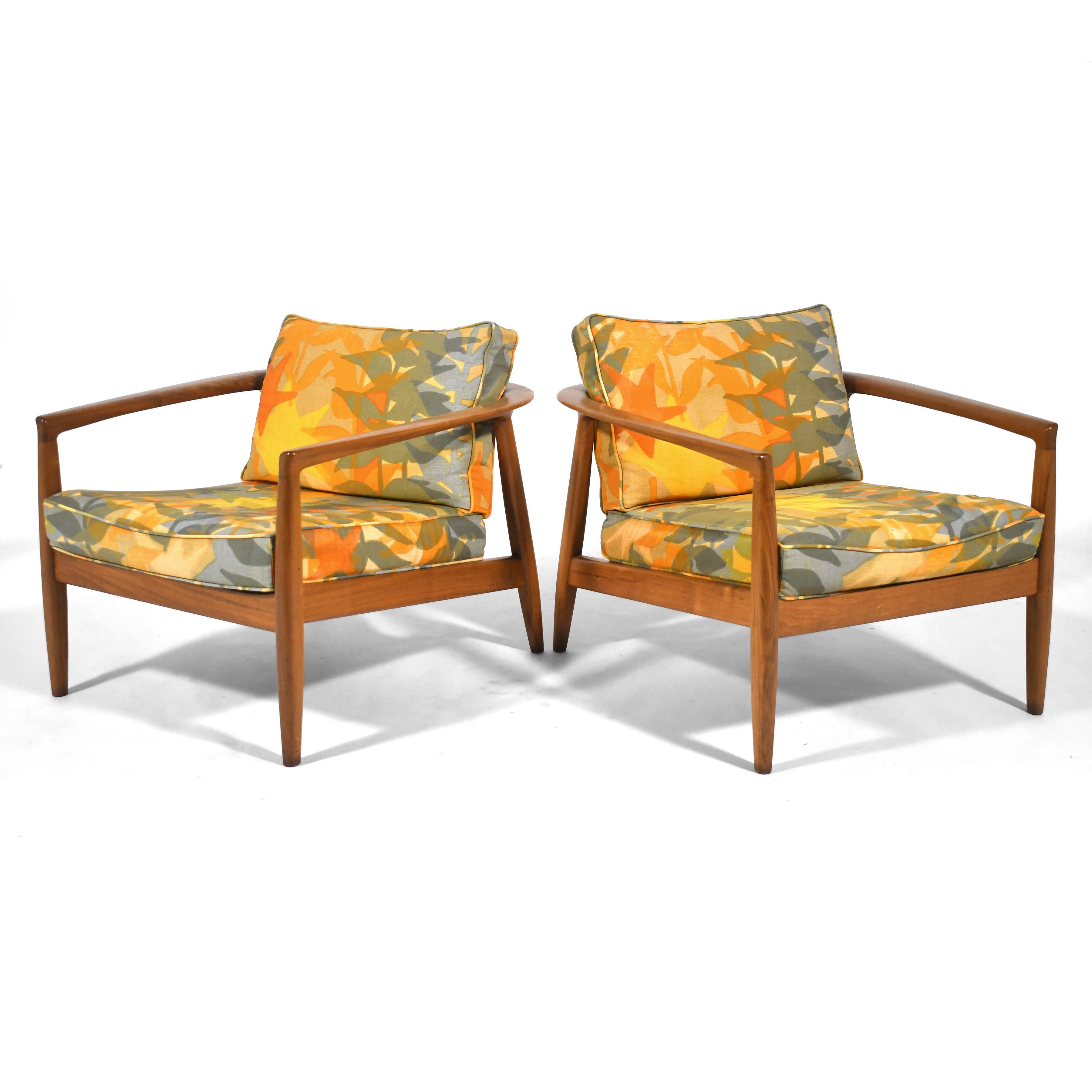 Américain Folke Ohlsson paire de chaises longues par DUX en vente
