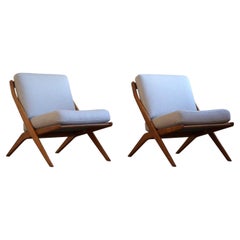 Folke Ohlsson. Pair of Lounge chairs, Model "Frisco/5-156", Bodafors, 1960s