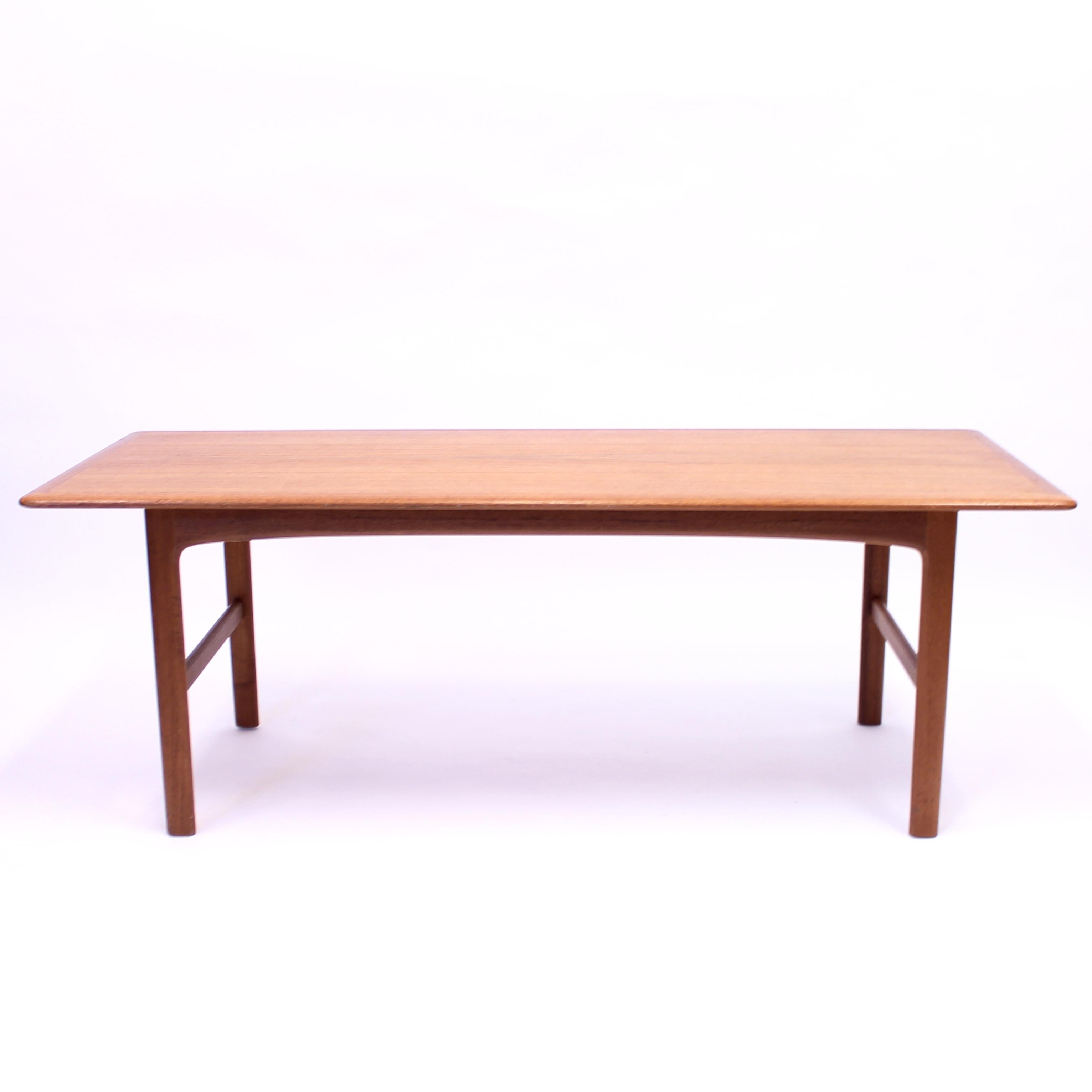 Folke Ohlsson, Rapsodi Teak Coffee Table, Tingströms, 1950s For Sale 1