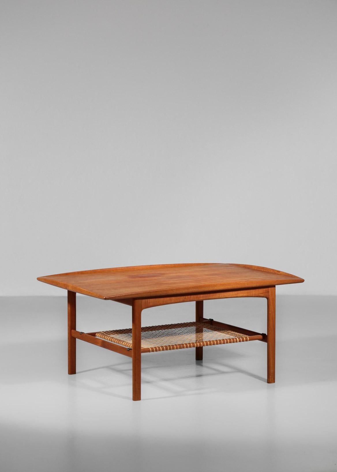 Teak Scandinavian 1960s coffee table.