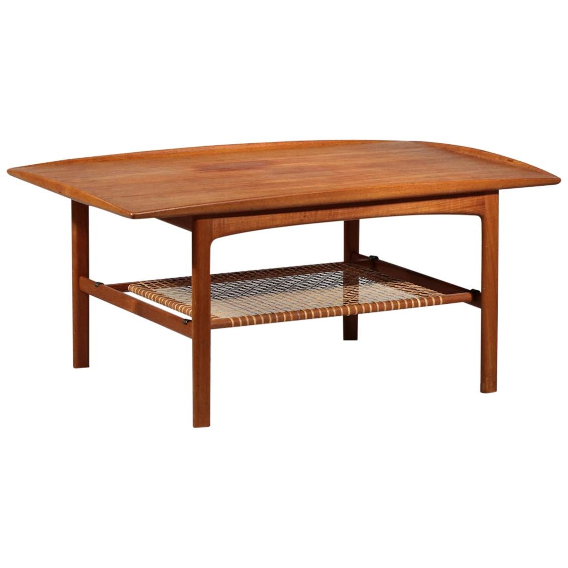 Folke Ohlsson table basse scandinave « Risco » pour Brabohag Tingstroms, Danemark