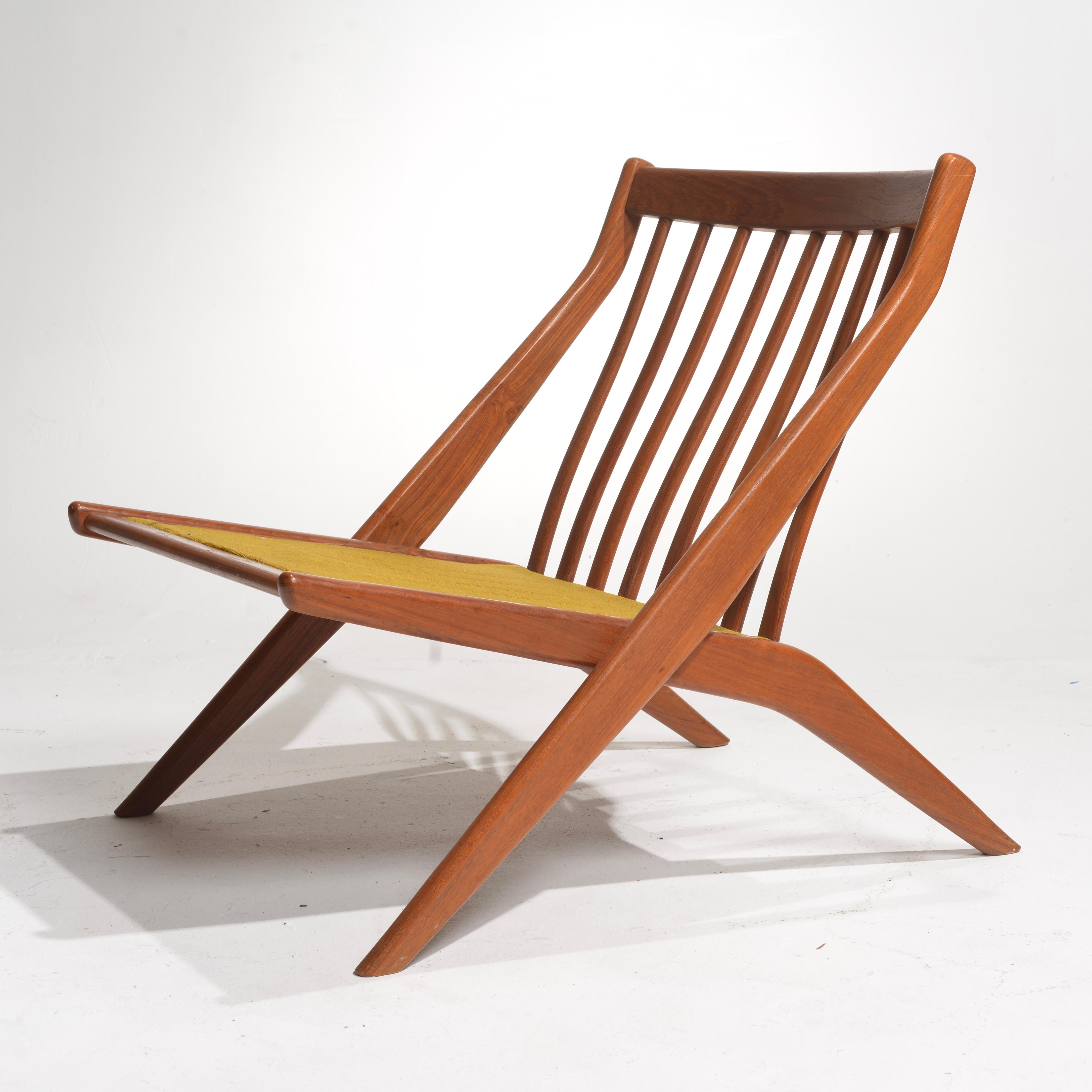 Folke Ohlsson chaise sculptée «cissor » pour Dux en vente 3