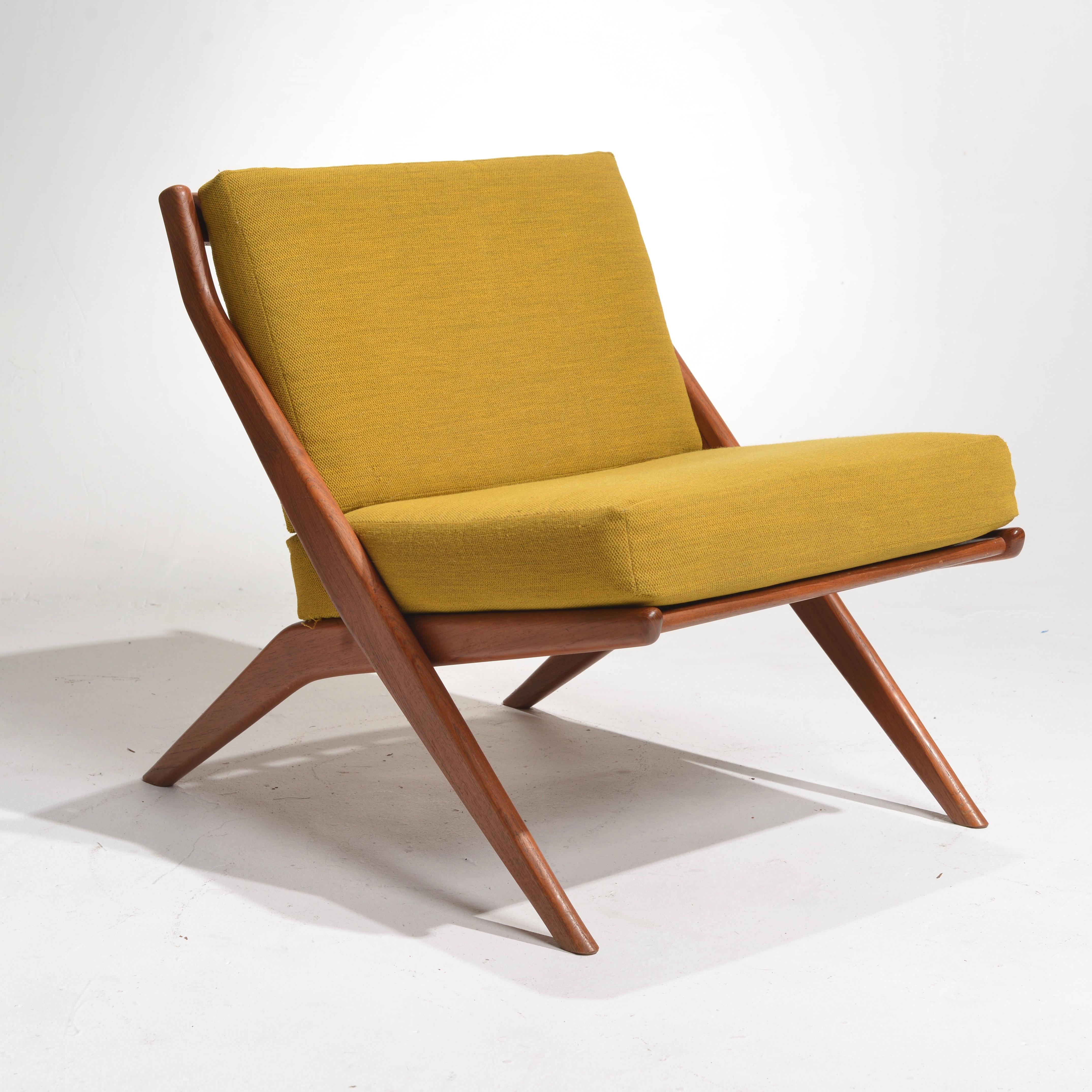 Suédois Folke Ohlsson chaise sculptée «cissor » pour Dux en vente