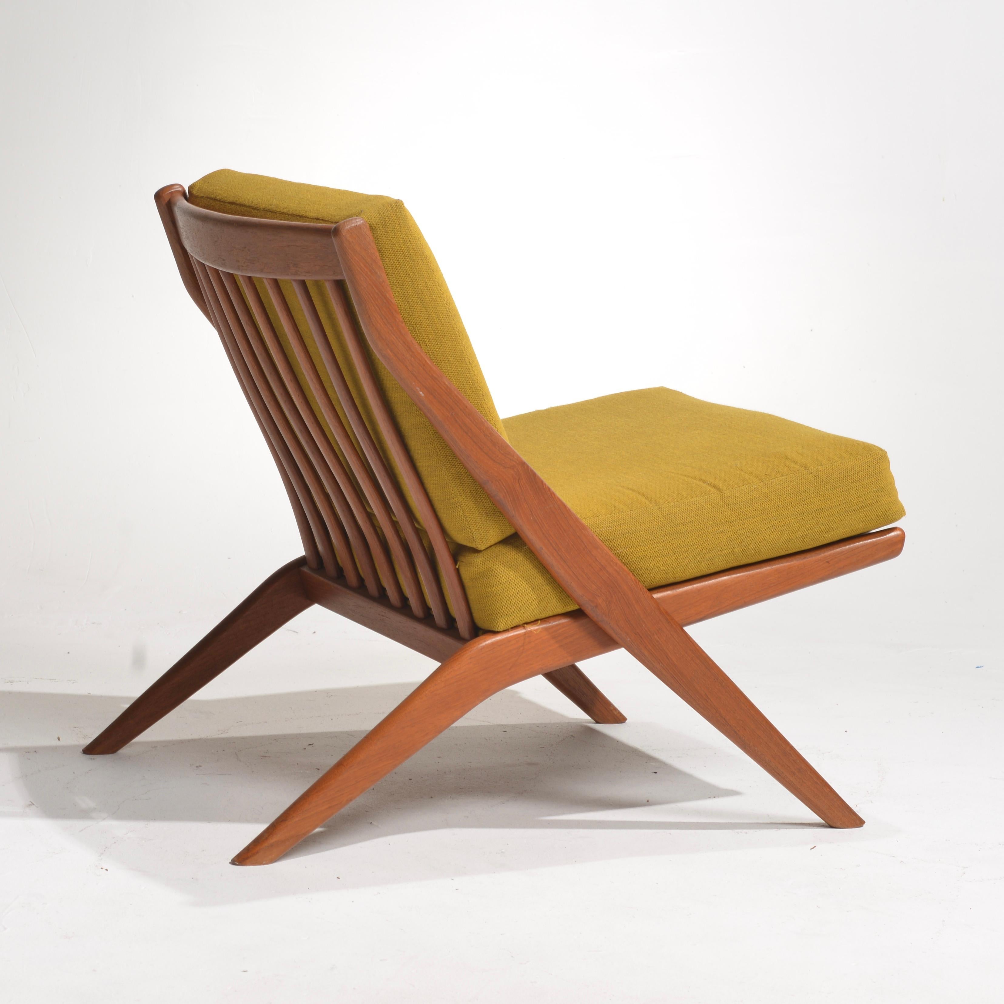 Folke Ohlsson chaise sculptée «cissor » pour Dux Bon état - En vente à Los Angeles, CA