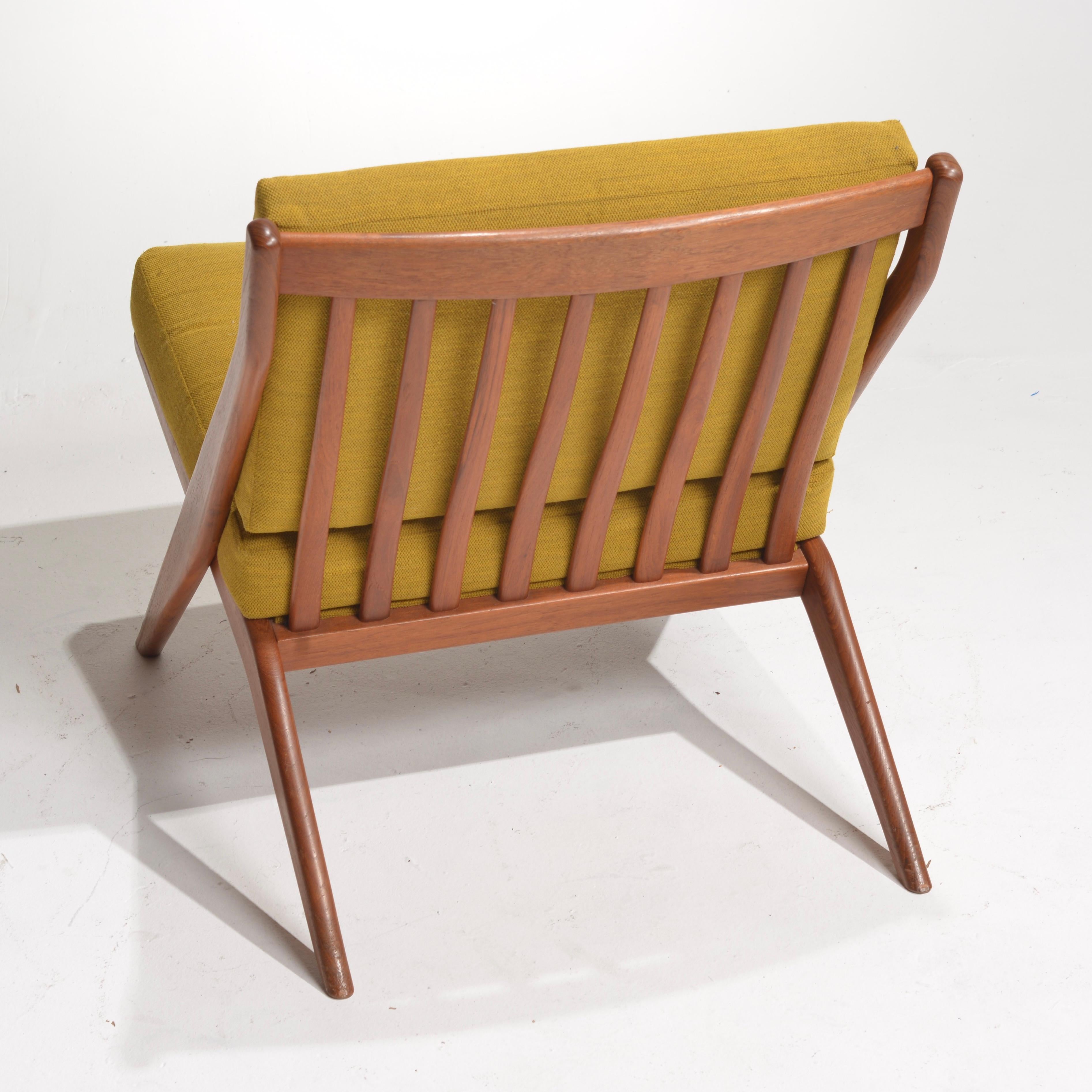 Milieu du XXe siècle Folke Ohlsson chaise sculptée «cissor » pour Dux en vente