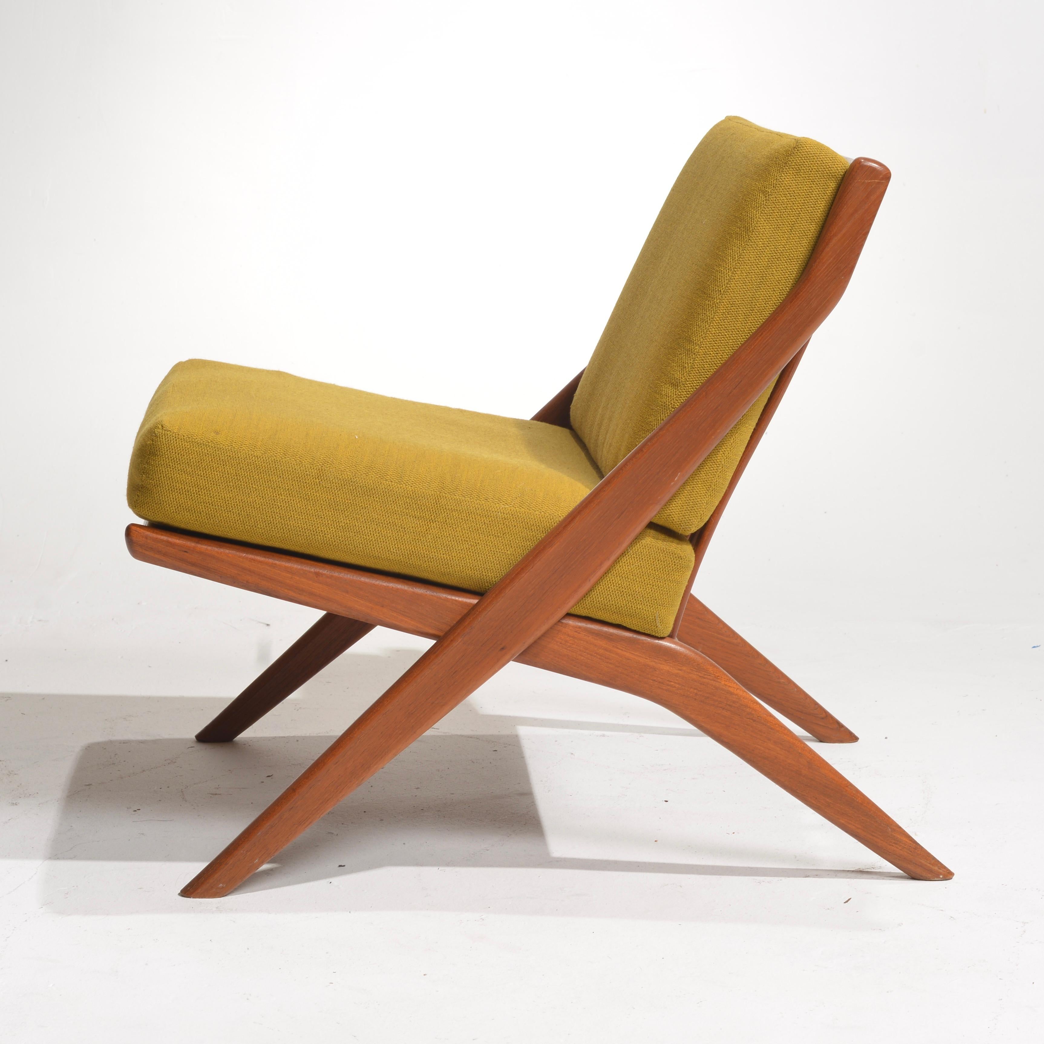Folke Ohlsson: Skulpturaler Stuhl „Scissor“ für Dux im Angebot 1
