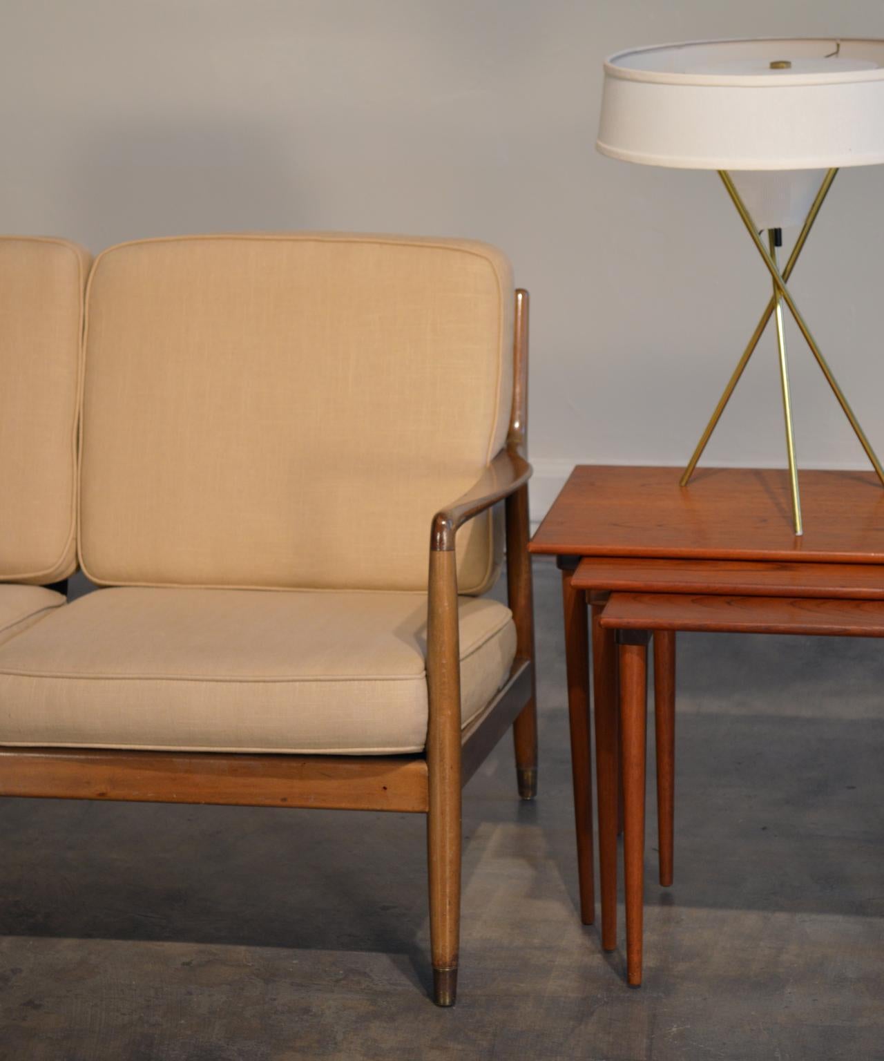 Mid-20th Century Folke Ohlsson Settee Loveseat for DUX