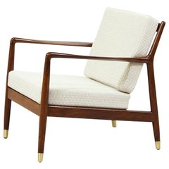 Folke Ohlsson Walnut Lounge Chair for Dux
