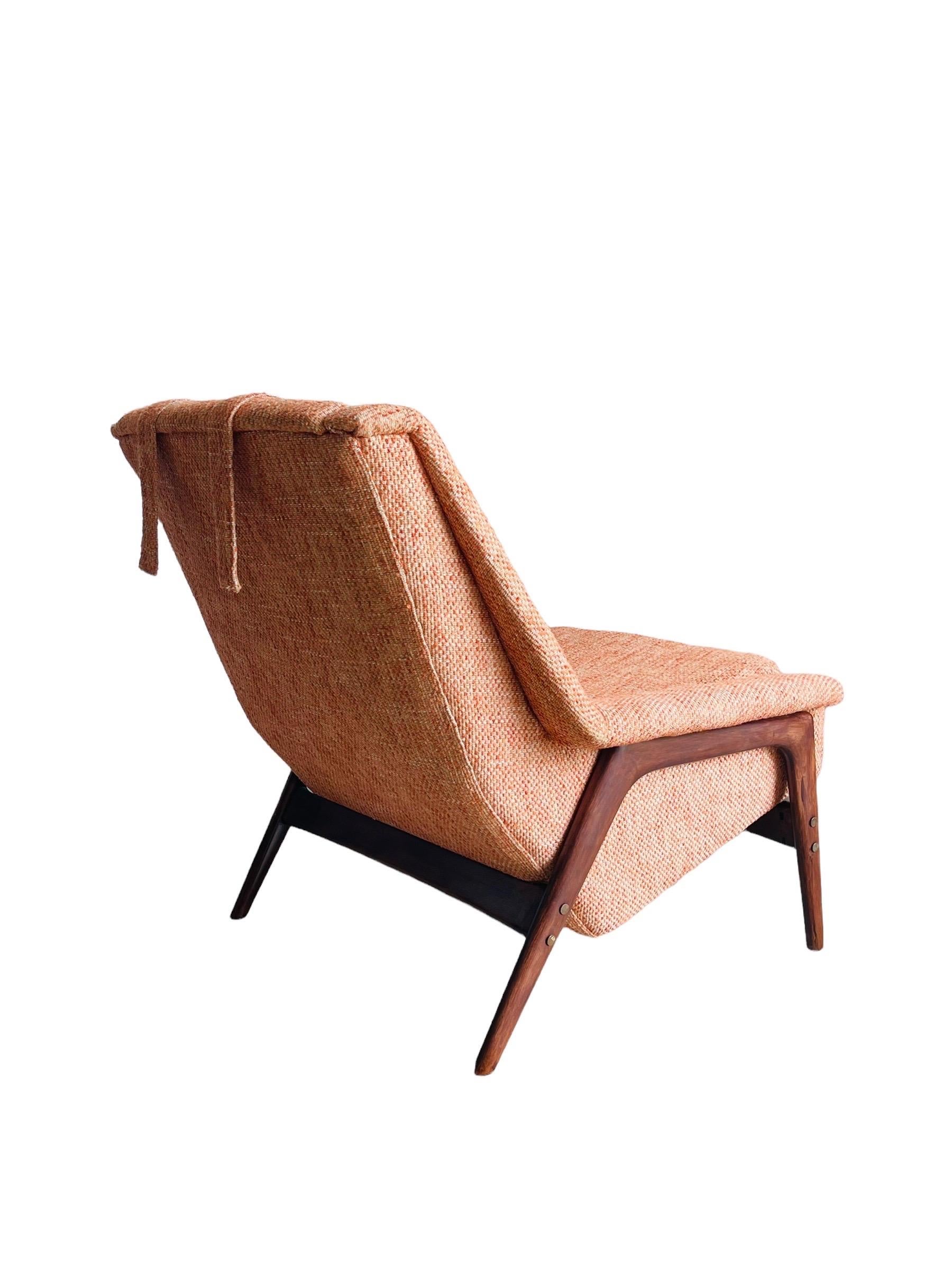 Folke Ohlsson Walnut Lounge Chair & Ottoman for DUX 3