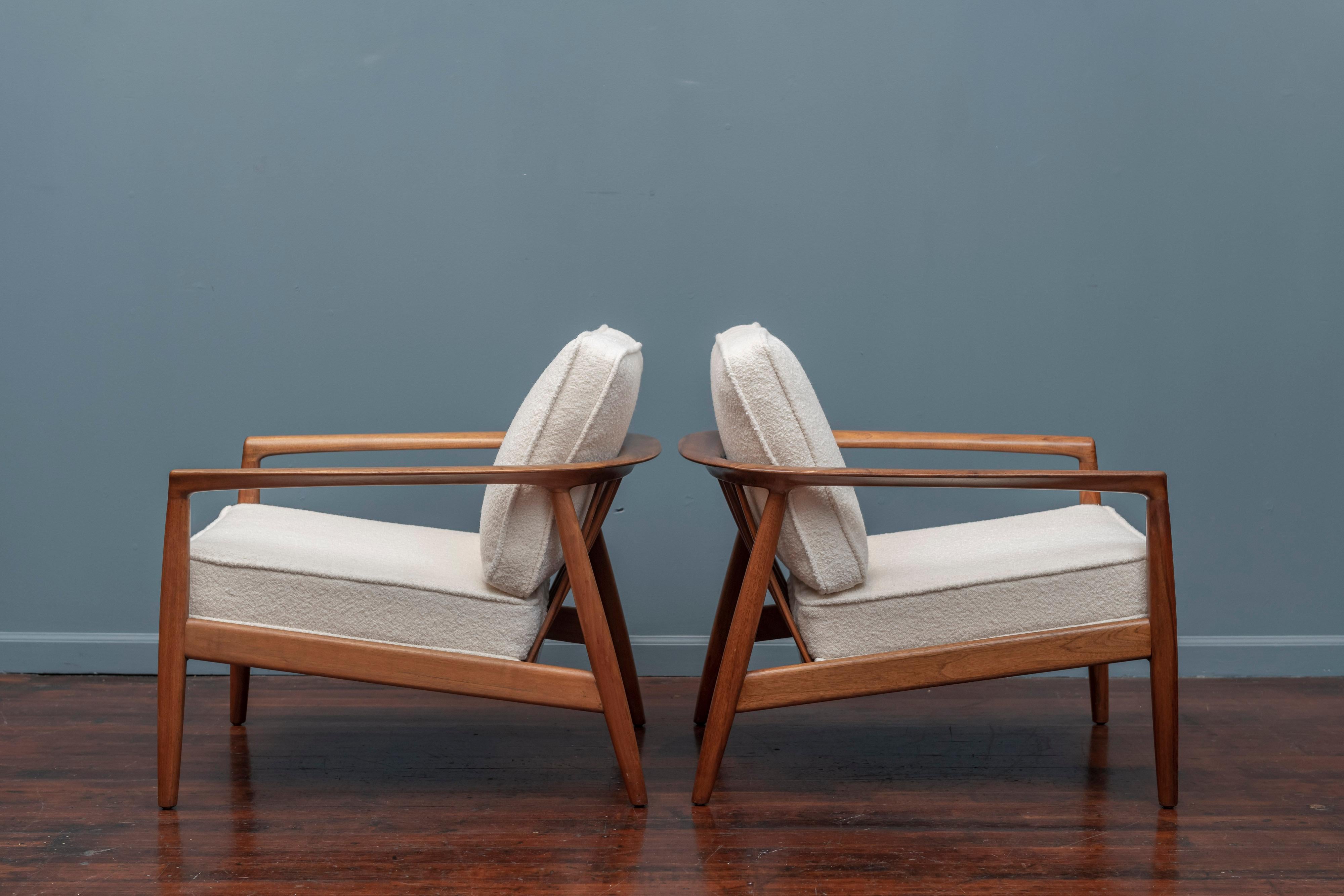 Upholstery Folke Olhsson Lounge Chairs for DUX