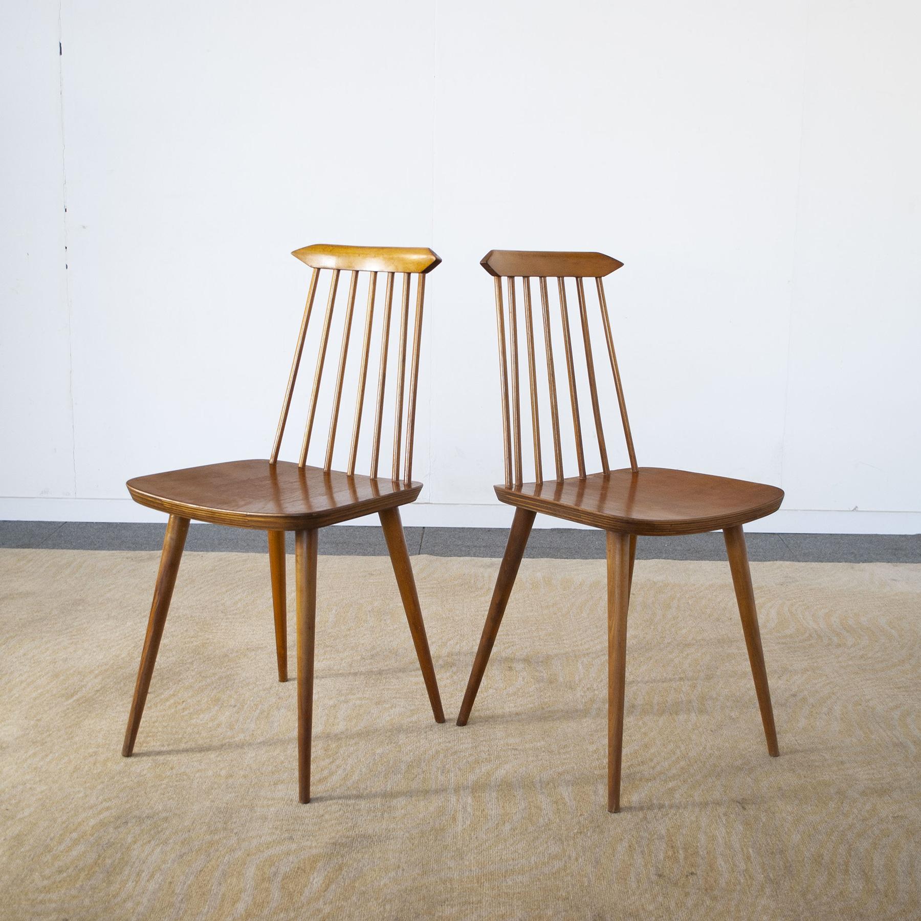 Folke Pålsson Set of Six Chairs in the Style from the Sixties For Sale 5