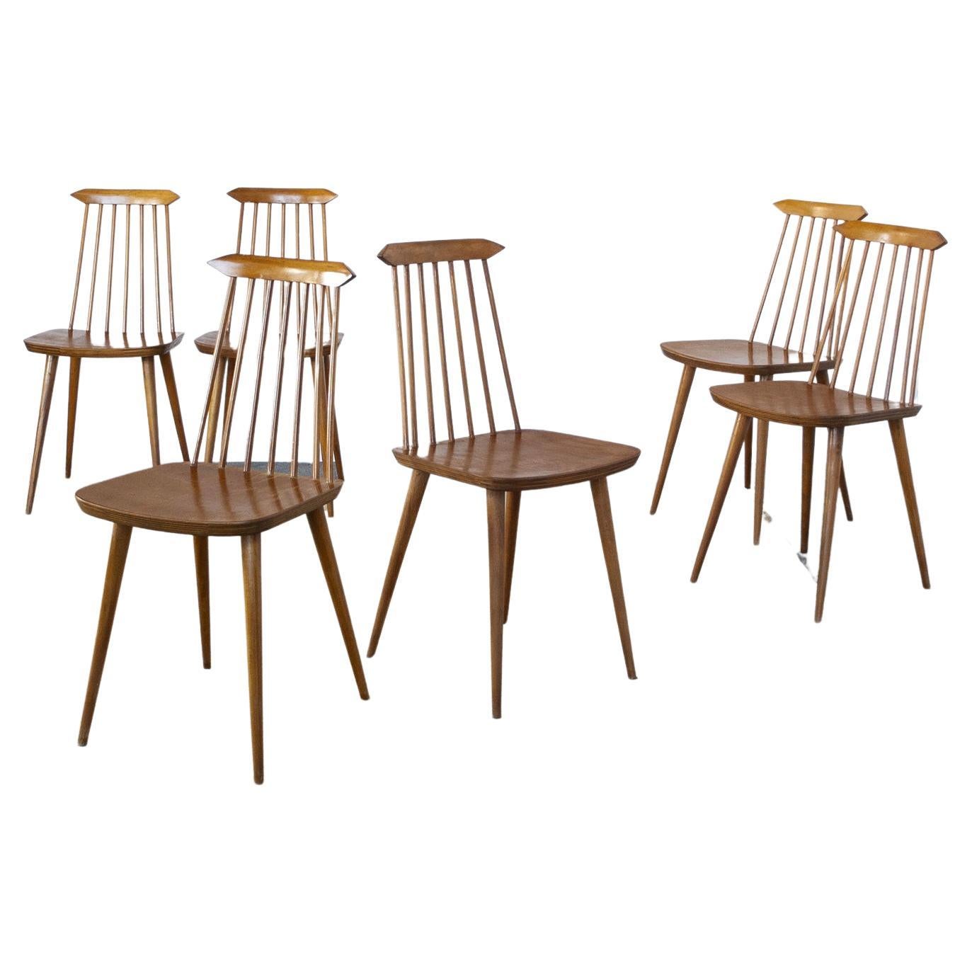 Folke Pålsson Ensemble de six chaises dans le style des années 60
