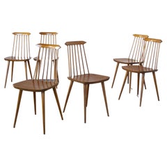 Folke Pålsson Set of Six Chairs in the Style from the Sixties