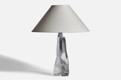 Folke Walving, Table Lamp, Glass, Sweden, 1960s