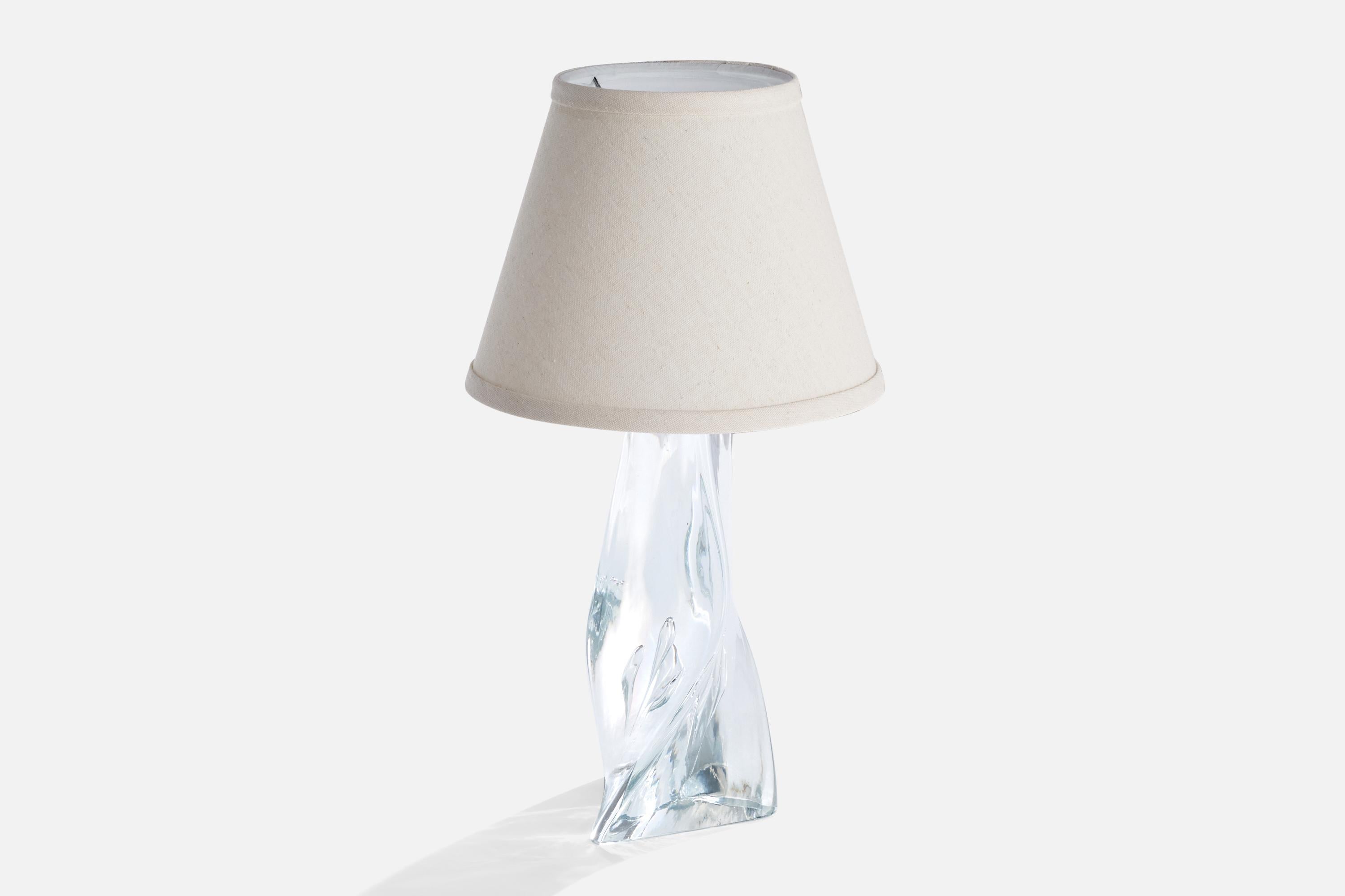 Suédois Folke Walving, lampe de bureau, verre, Suède, années 1960 en vente