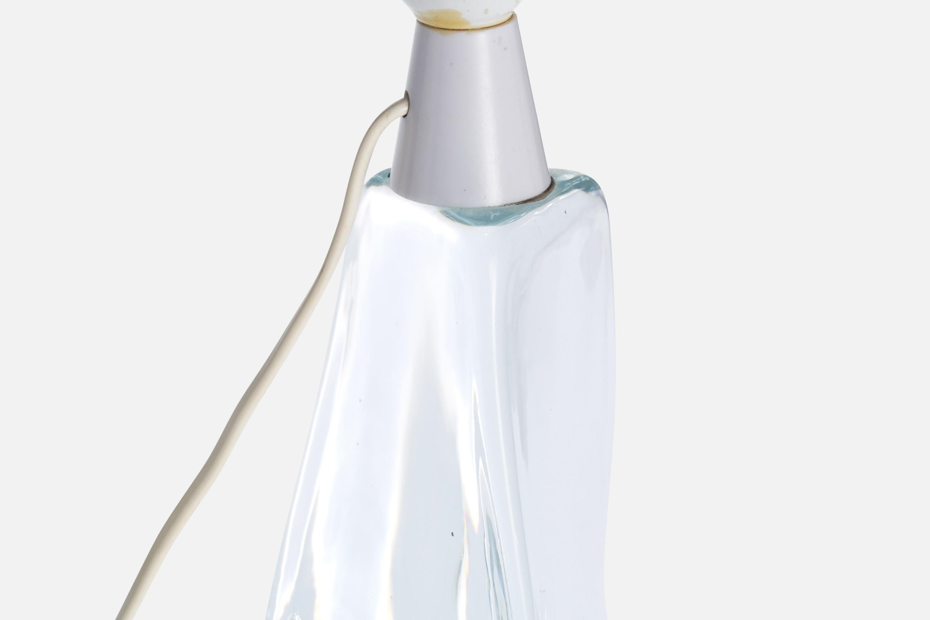 Folke Walving, lampe de bureau, verre, Suède, années 1960 Bon état - En vente à High Point, NC