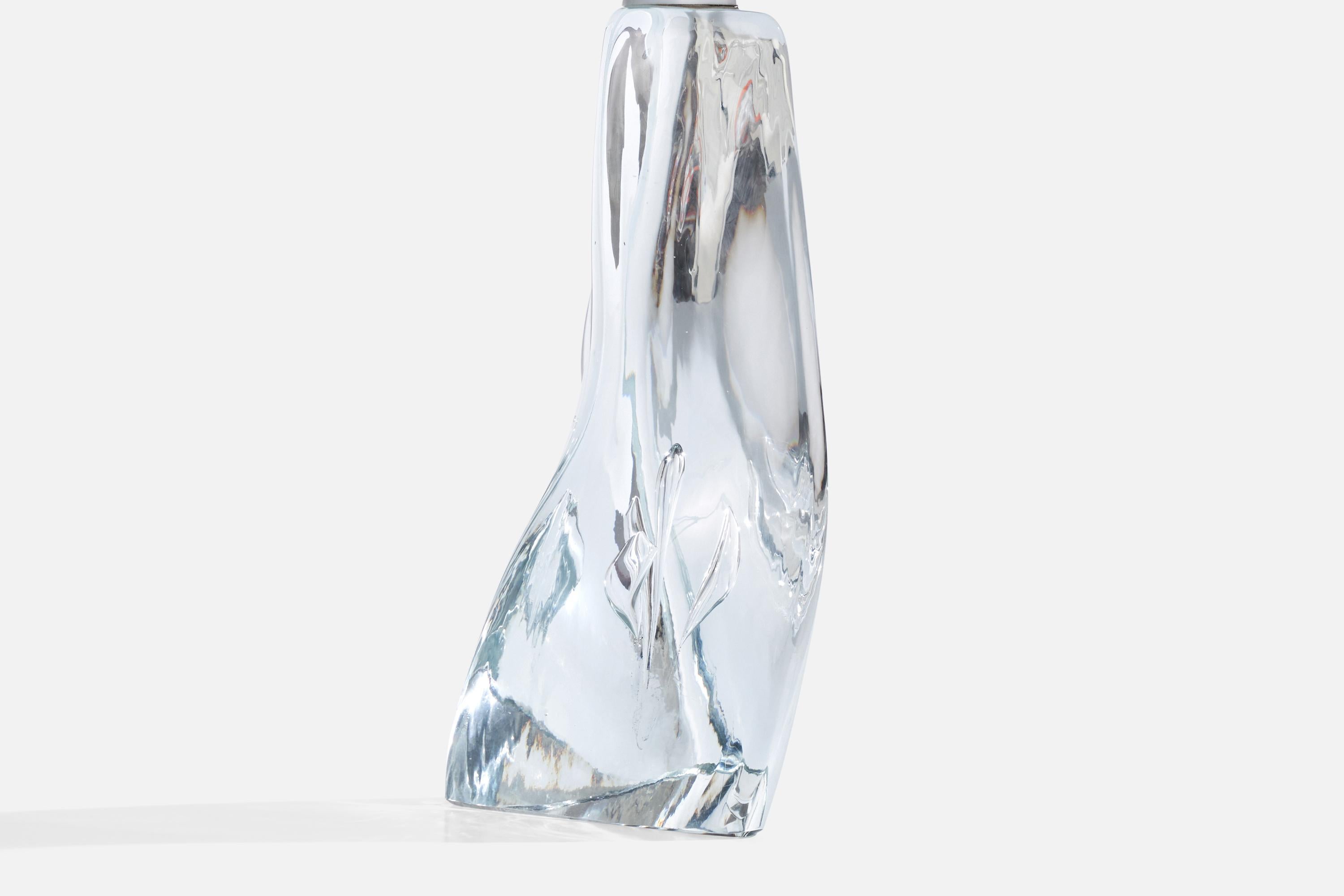 Folke Walving, lampe de bureau, verre, Suède, années 1960 en vente 1