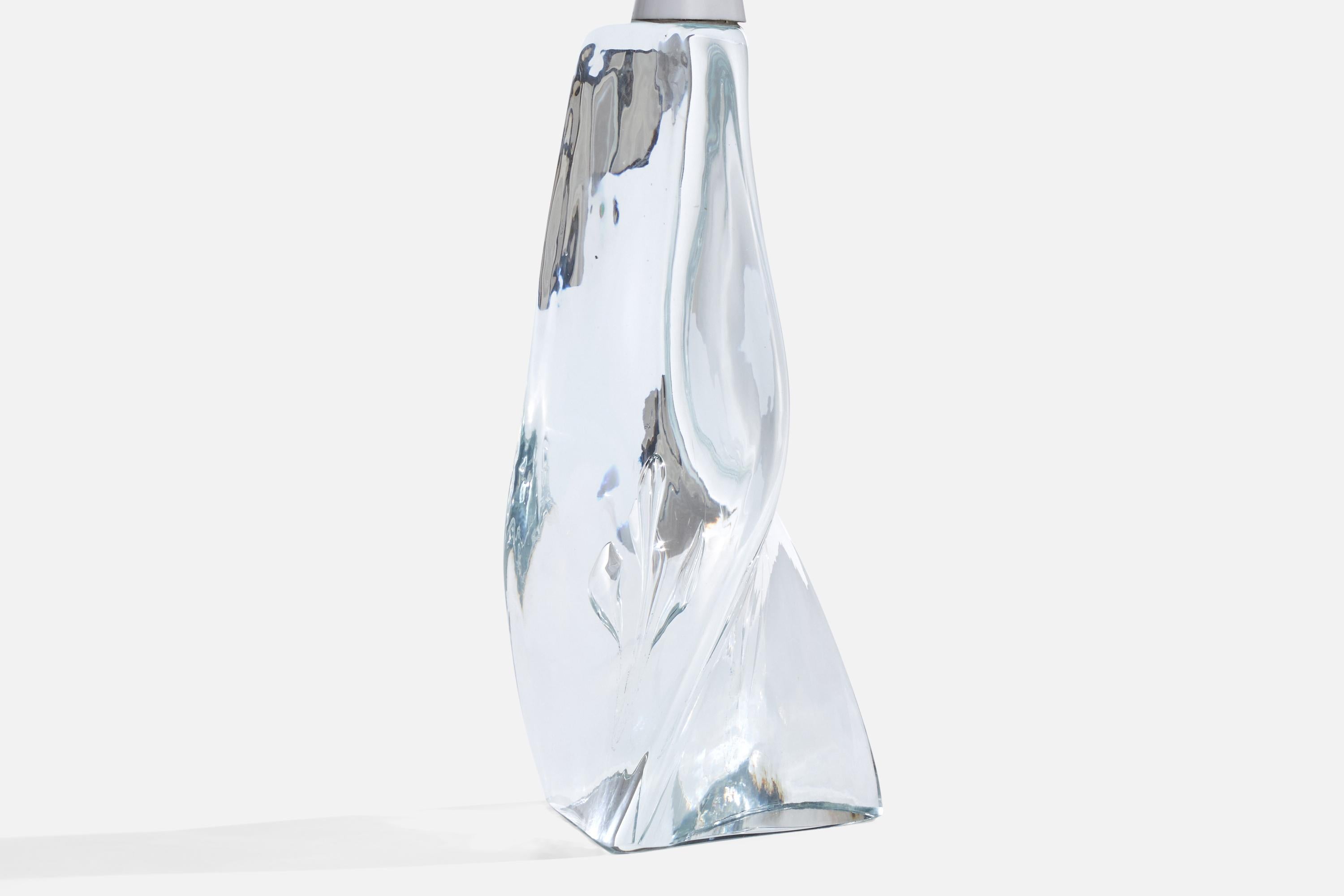 Folke Walving, lampe de bureau, verre, Suède, années 1960 en vente 2
