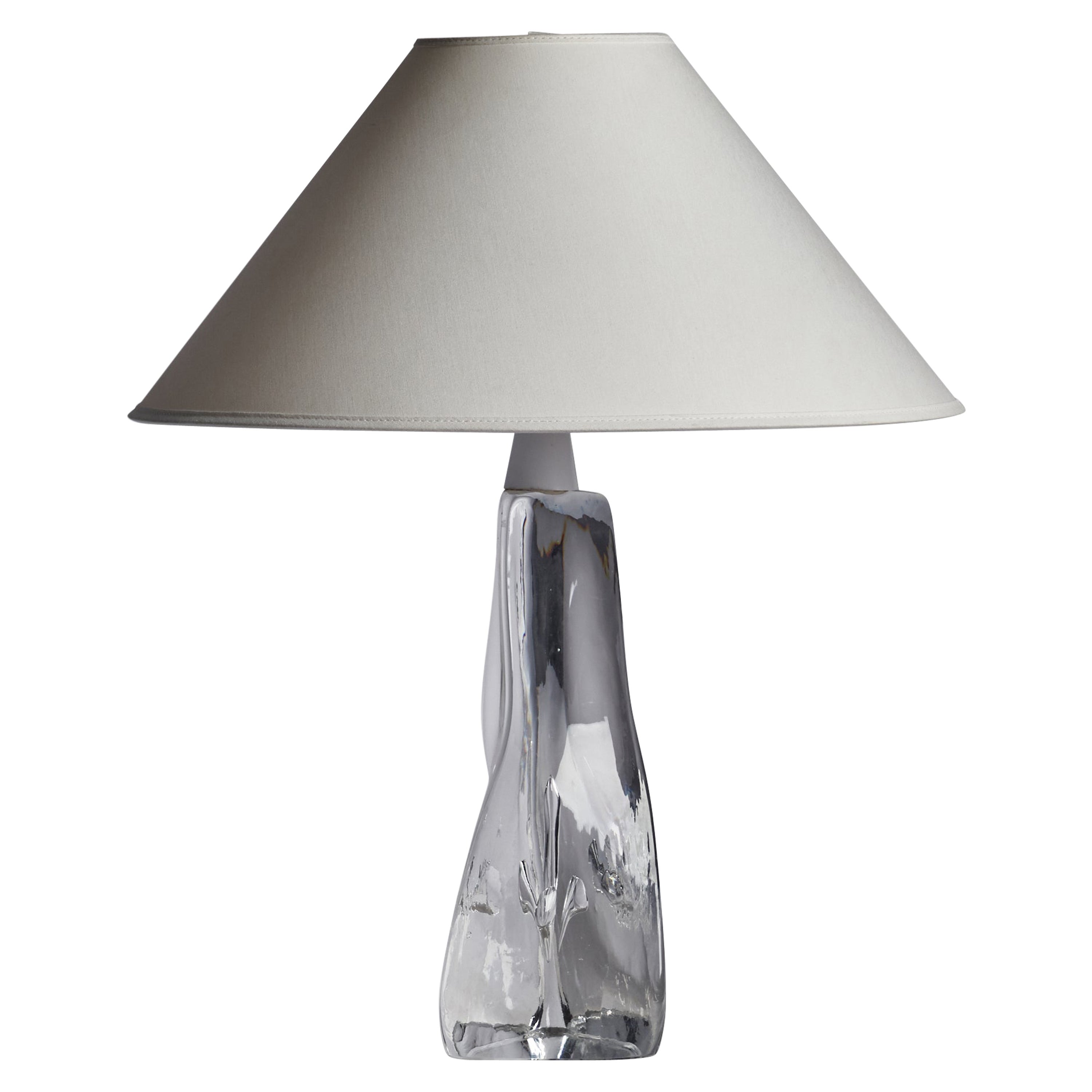 Folke Walving, lampe de bureau, verre, Suède, années 1960