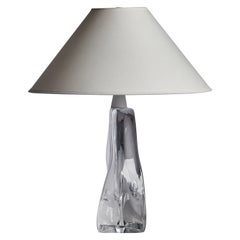Folke Walving, lampe de bureau, verre, Suède, années 1960