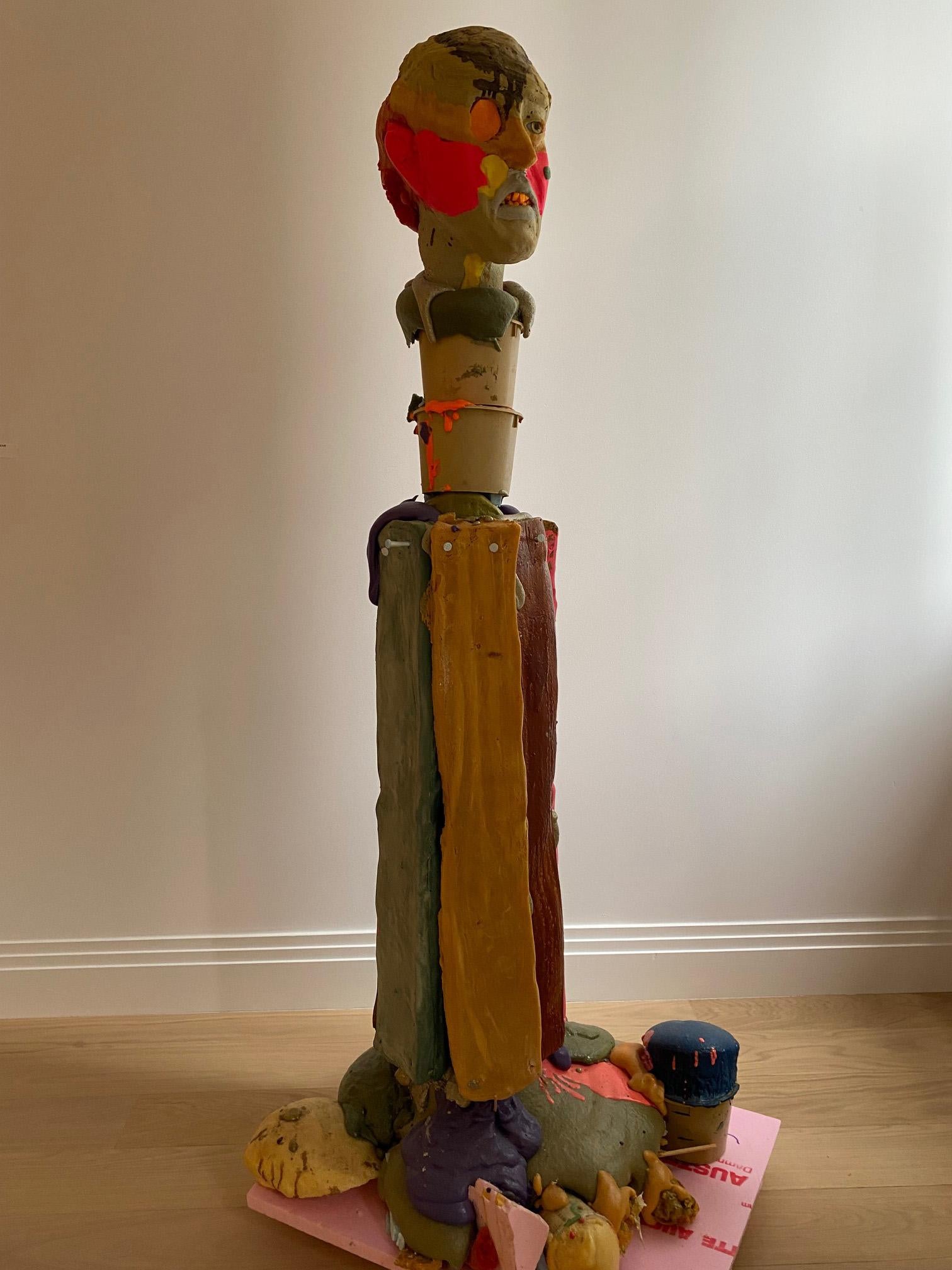 Folkert de Jong Abstract Sculpture - Von Hardens Geist Sculpture, Unique Styrofoam and Polyurethane, 2007
