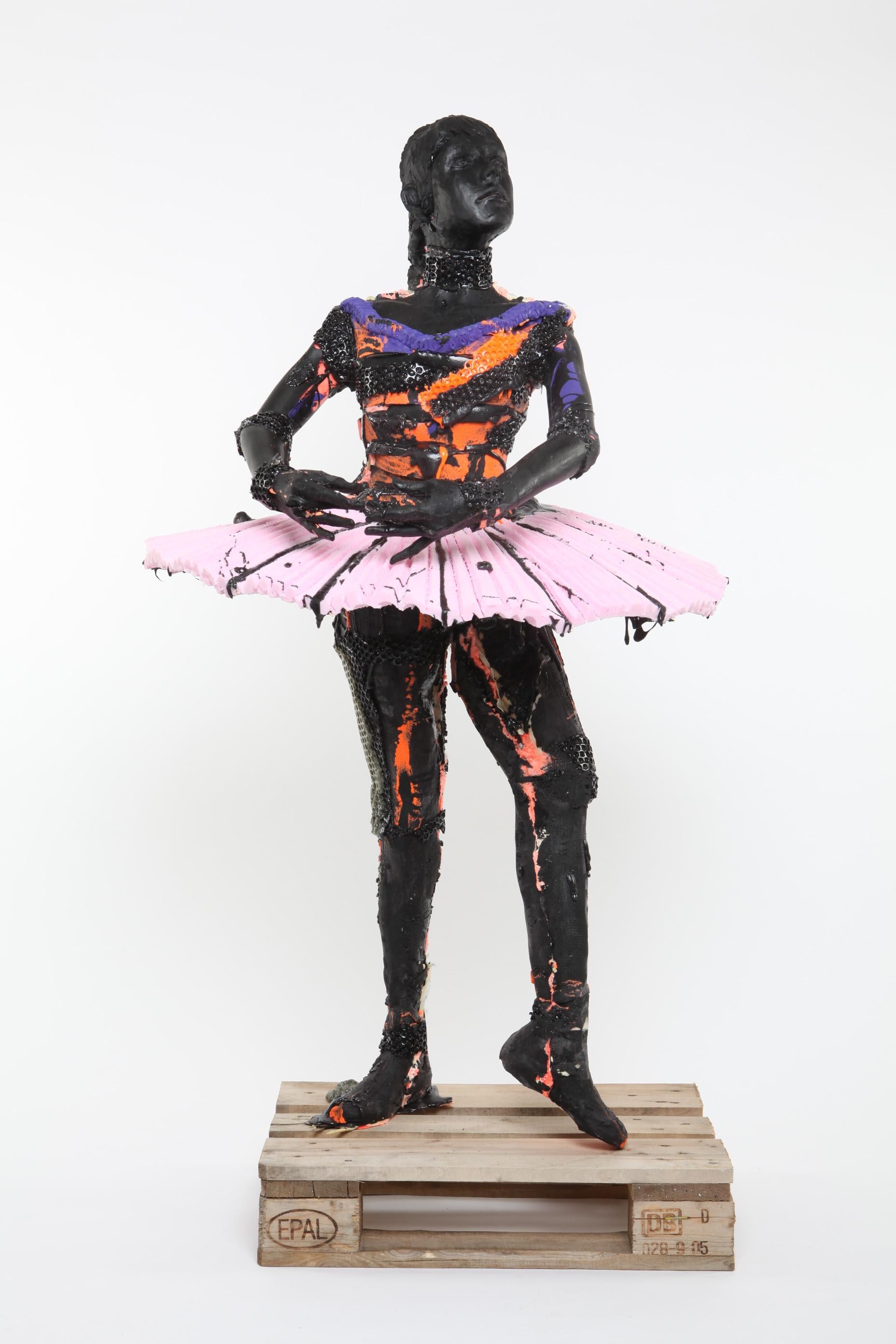 Folkert de Jong Figurative Sculpture - The Practice 'Take 18'