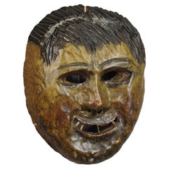 Folksy Hand Carved Tyrolian Carnival Fasnet Mask