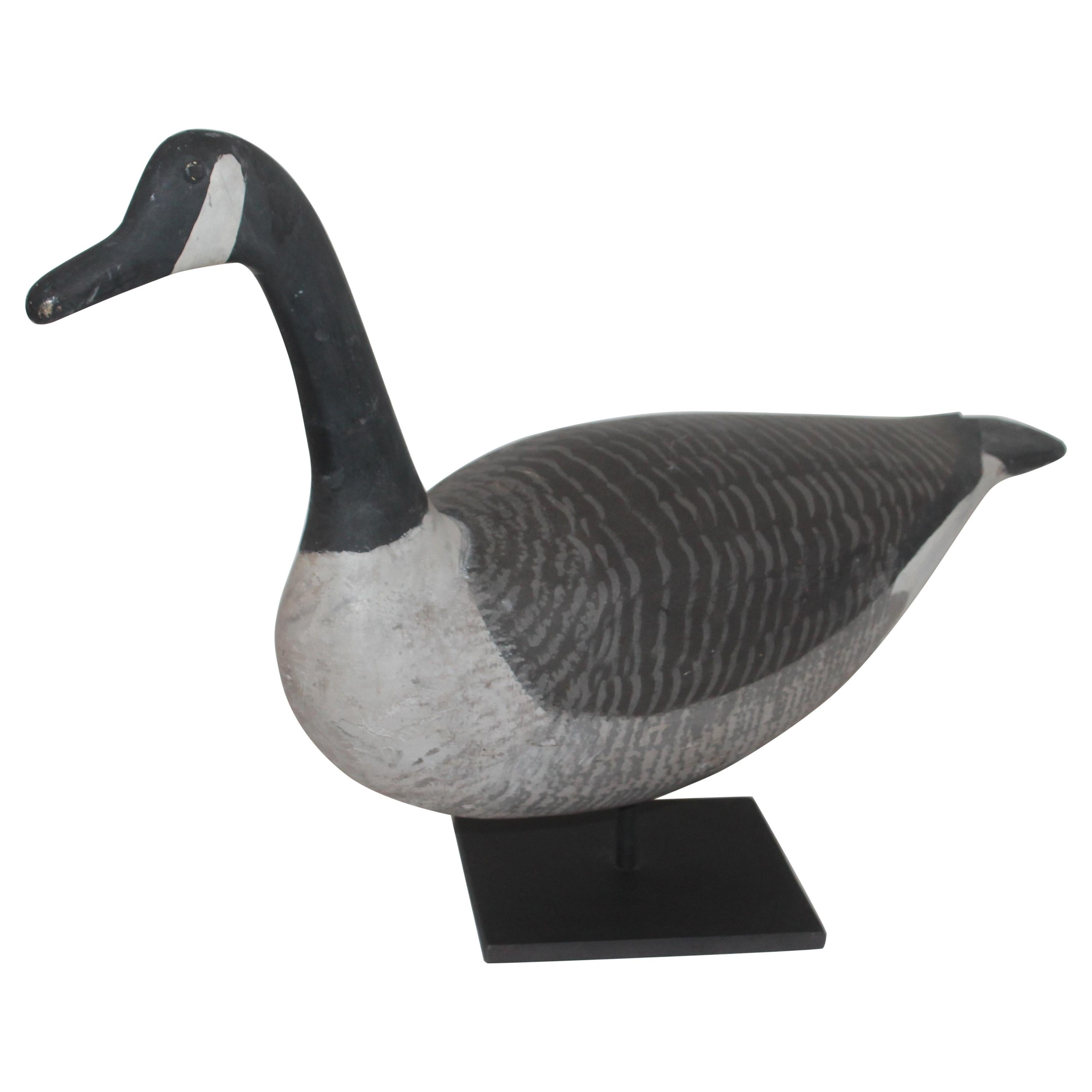 Folky Canadian Goose on Iron Stand