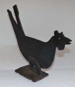 Folky Iron Chicken Door Stop / Boot Scraper