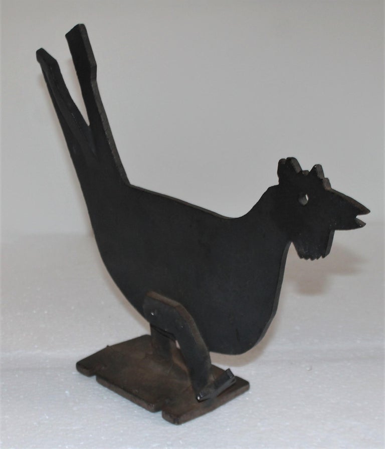 Folky Iron Chicken Door Stop / Boot Scraper at 1stDibs