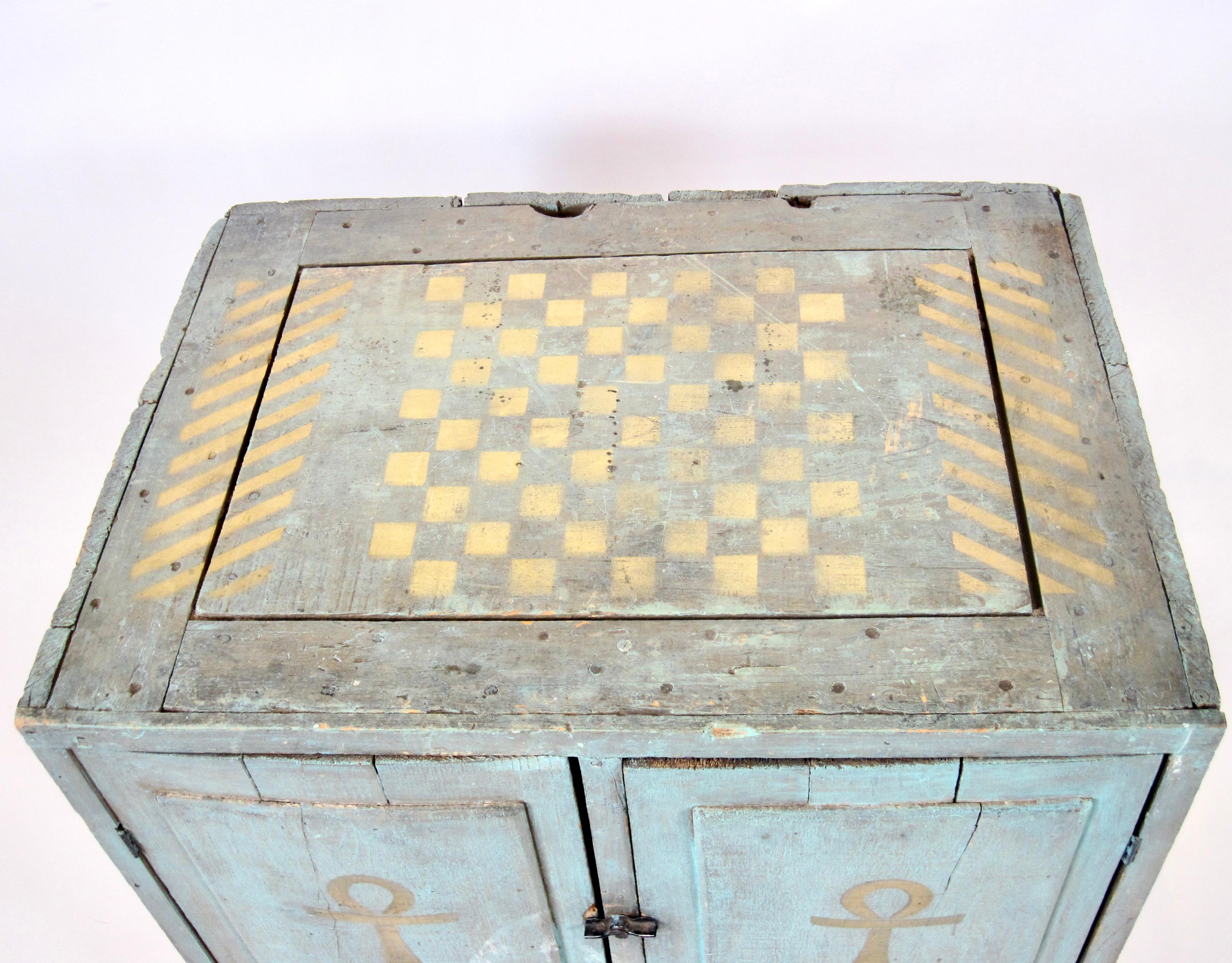 Cabinet in legno di recupero Folky Outsider Art della fine del XX secolo in vendita 4