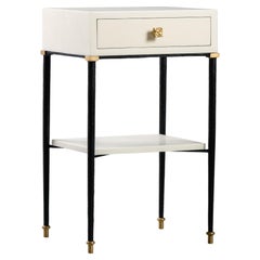 Comodino Follot II in pergamena avorio di Elan Atelier (in preordine)