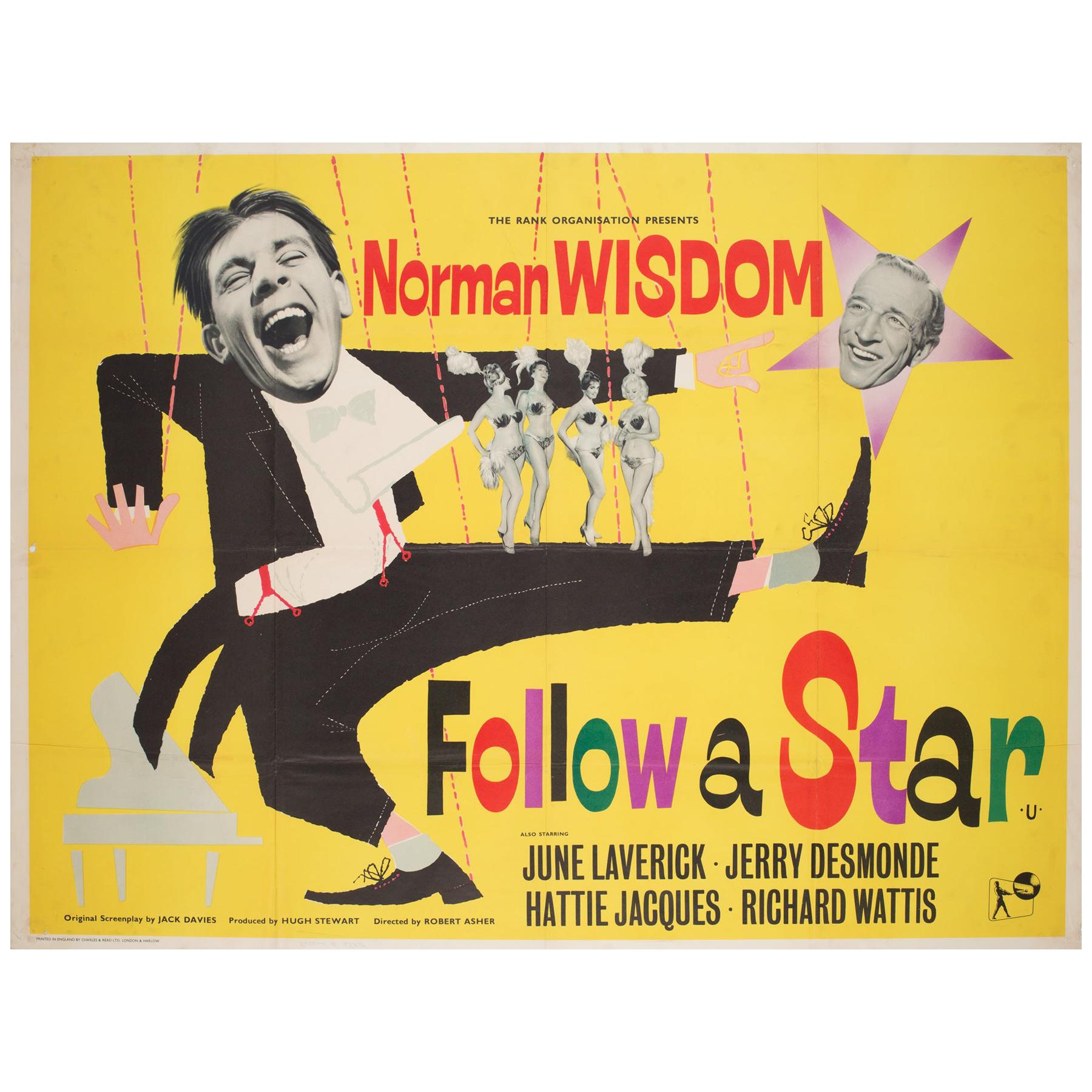 Follow a Star 1959 UK British Quad Film Poster